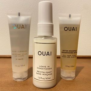 2/$20 OUAI Travel Set, Conditioner, Shampoo, Body Wash